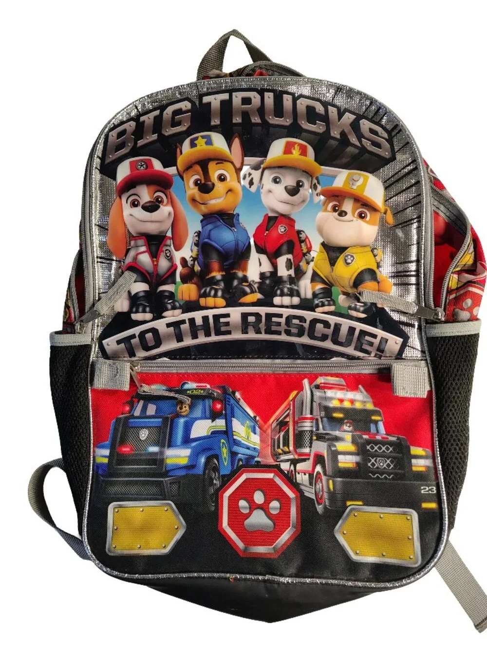 Boy's Medium Multicolored Paw Patrol Brand Themed Backpack